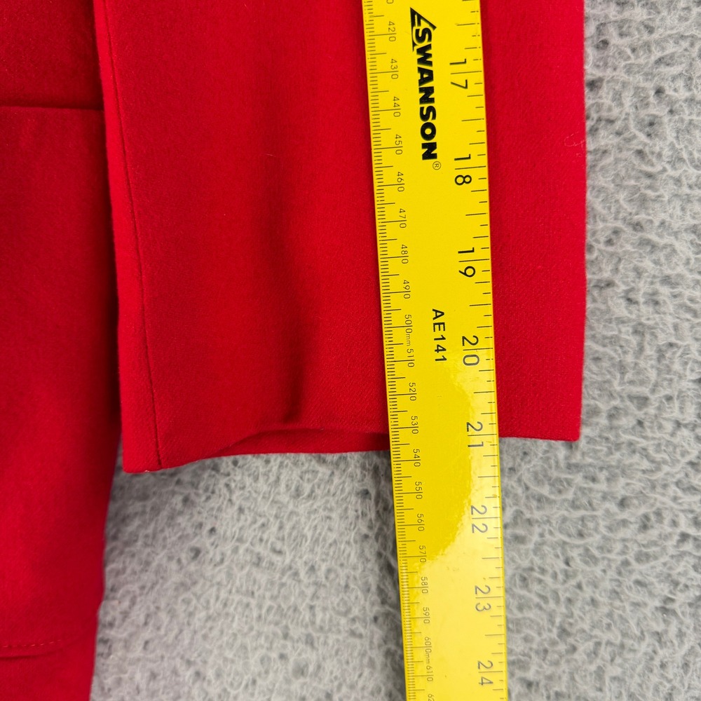 Vintage Pendleton Blazer Womens L Red 100% Virgin Wool Made USA Jacket Classic - Picture 10 of 13